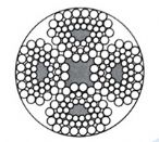 四股扇形股鋼絲繩